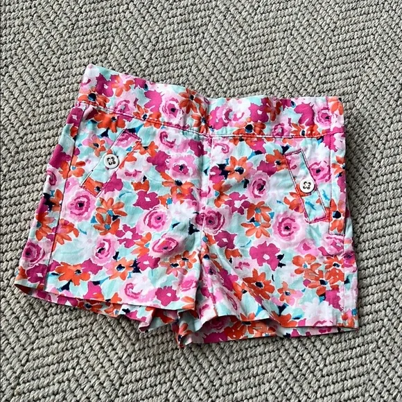 Janie and Jack Floral Print Shorts