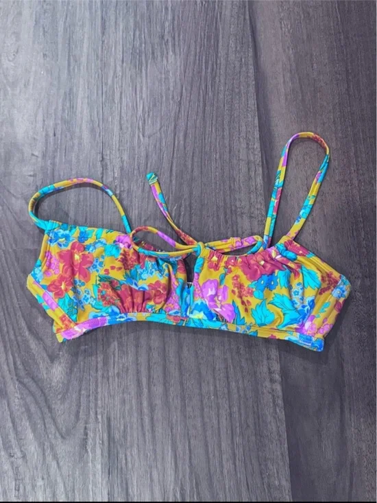 Kids Floral Bikini Bottoms in Yellow and Multi