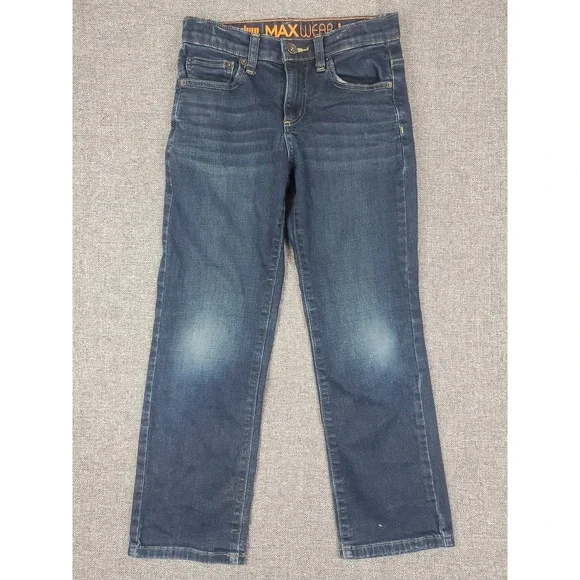 Size 8 Urban Pipeline Max Wear Relaxed Straight Leg Dark Wash Denim Jeans Boy's