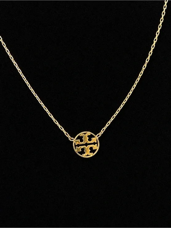 Tory Burch Icon Circle Pendant Necklace
