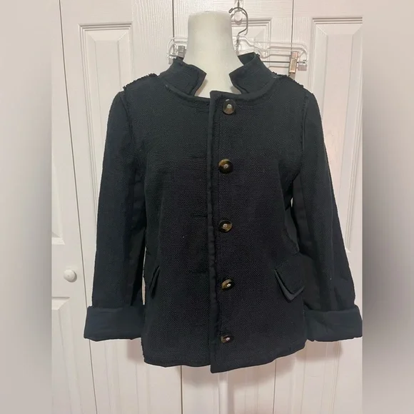 Tory Burch Tweed Blazer Black Size 10