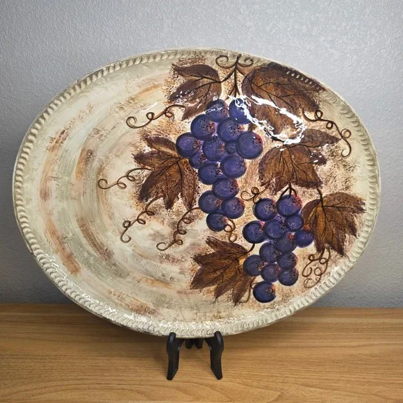 Vintage Dario Farrucci Designs Stoneware Tuscan Grape 17