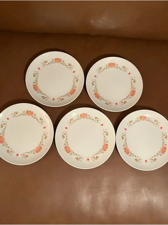 Vtg 1962-1967 Noritake Hartsdale Desert Plates- Set of 5
