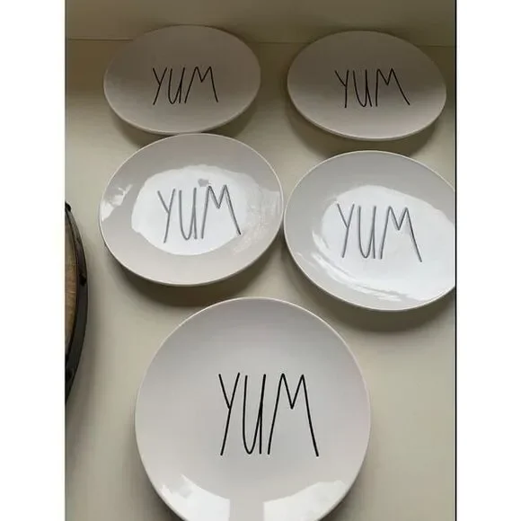 Rae Dunn Yum Plates