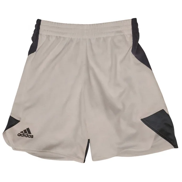 Youth Adidas Team Prime Basketball Shorts White/Gray Size Small
