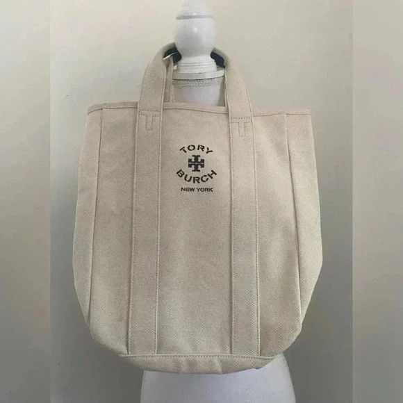 TORY BURCH Mercer Street Canvas Tote Bag Large Limited Edition NWOT