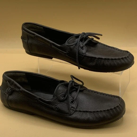 Tory Burch Mini Chelsea Boat Shoe Signature Logo Loafers - Women's Size 10.5