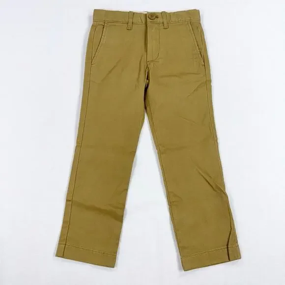 J Crew Crewcuts Boys 770 Straight Fit Stretch Chino Pant Size 5 Caramel