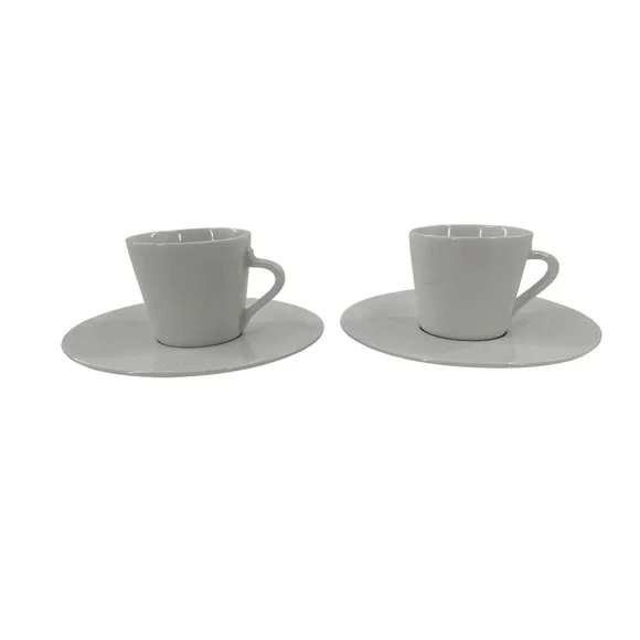 Nespresso Espresso Cups Set of 2 Unisex White Andree Putman Porcelain Coffee Set