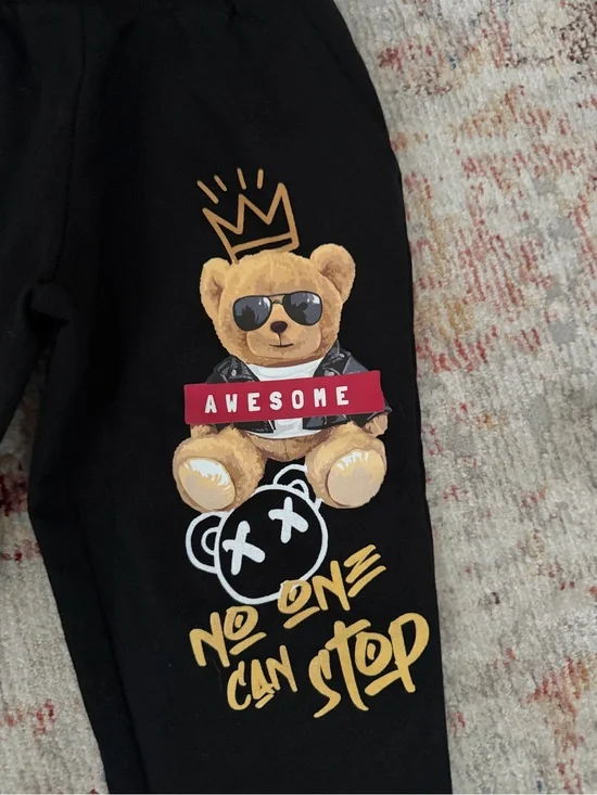 Billion Dollar Coin Awesome Teddy Bear Sweatpants, 4T