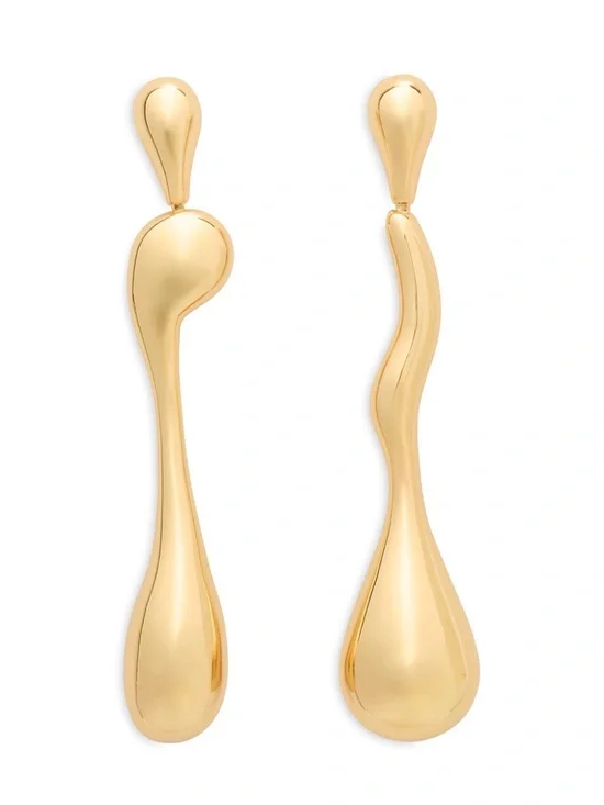 KATE SPADE Molten Linear Drop Earrings - Gold Tone