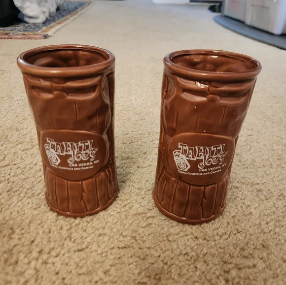 Tahiti Joes‎ Las Vegas Nevada Ceramic Brown Mugs Cups 6
