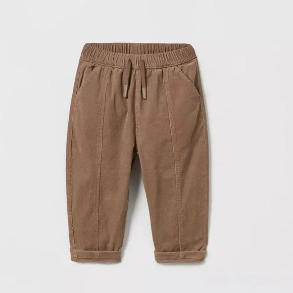 Zara kids, lined fine wale corduroy Pants, 12-18 M