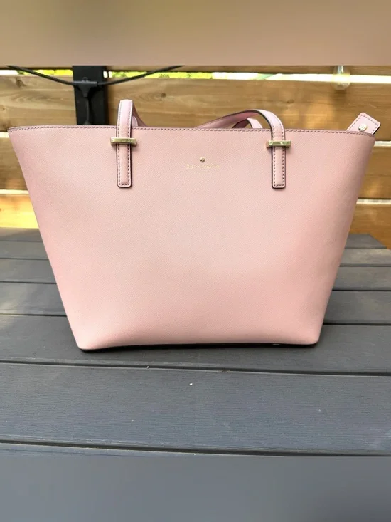 Kate Spade Cedar Street Harmony Medium Tote Pink Saffiano Leather Shoulder Bag