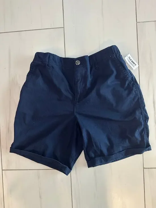 Old Navy Girls Navy Chino Shorts Medium (8) 7