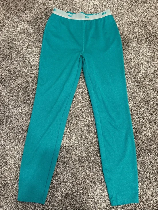REI Co-op Kids Base Layer Leggings Teal Size Large 14-16 Performance Pants