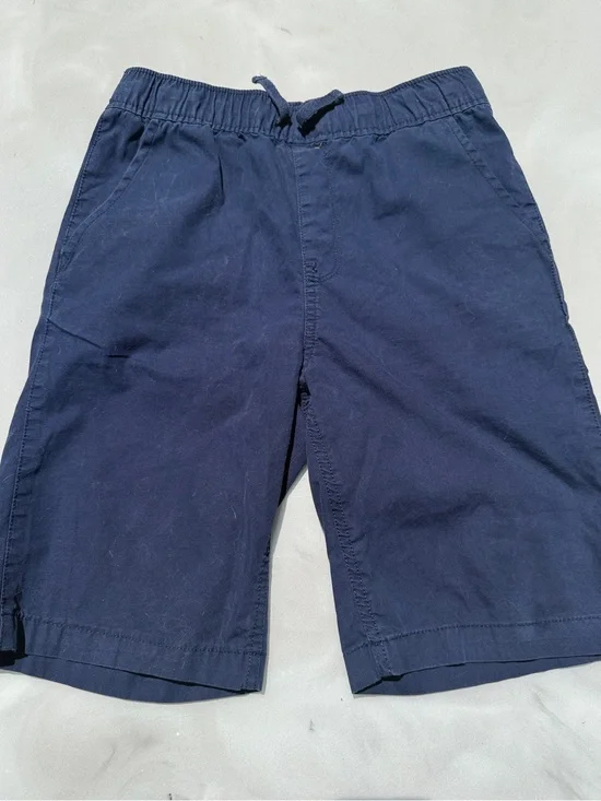 Place youth Dark Navy Elastic-Waist chino Shorts