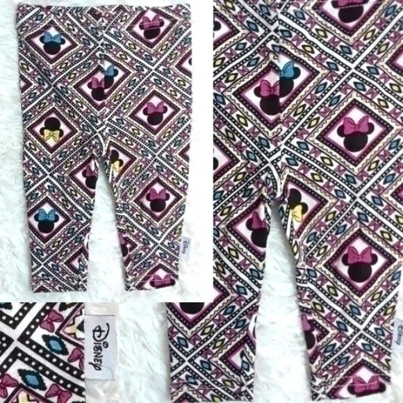 Disney Mini Mouse Silhouette Leggings-Size 0-3 Mos
