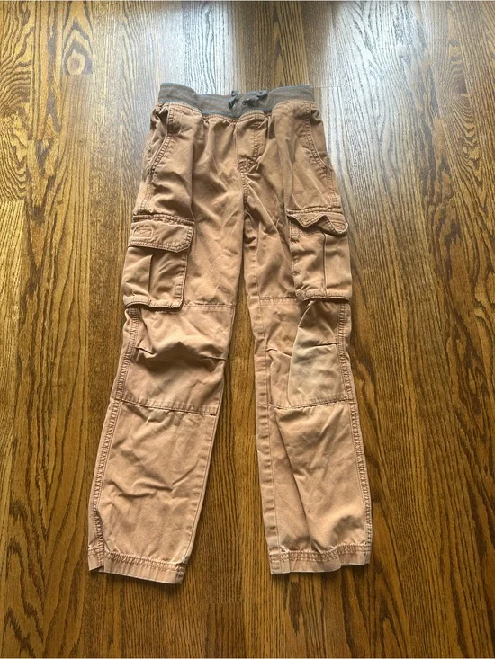 Hanna Andersson Kids Cargo Jeans in Light Brown