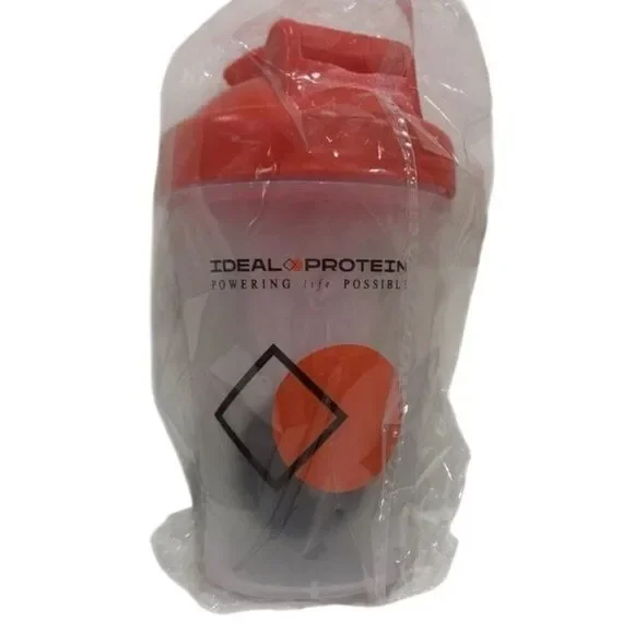 Ideal Protein IP Shaker Bottle W Lid Ball New Sealed 17 oz Blends Drinks Soups