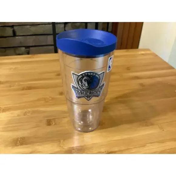 Tervis 24 Oz Clear Insulated Tumbler with Lid‎ Dallas Maverick - 2011