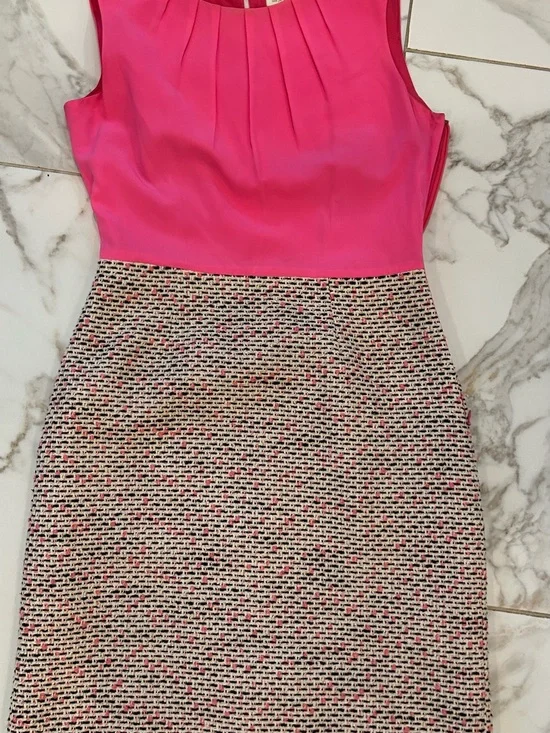 KSNY Pink and Tweed Evelyn Dress February 2013 Dress Size 4