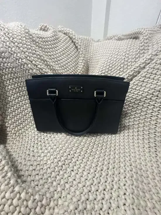 Kate Spade New York Black Leather Rowe Small Top-Zip Satchel