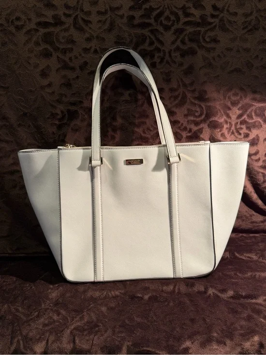 White Kate Spade New York Newbury Lane Leather Large Tote