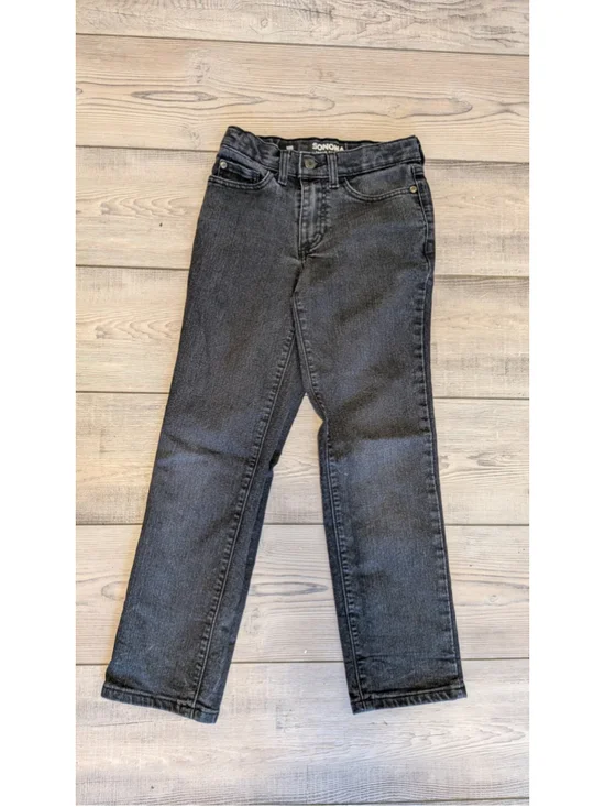 Sonoma Goods For Life The Everyday Straight Black Wash Stretch Cropped Jean 10S