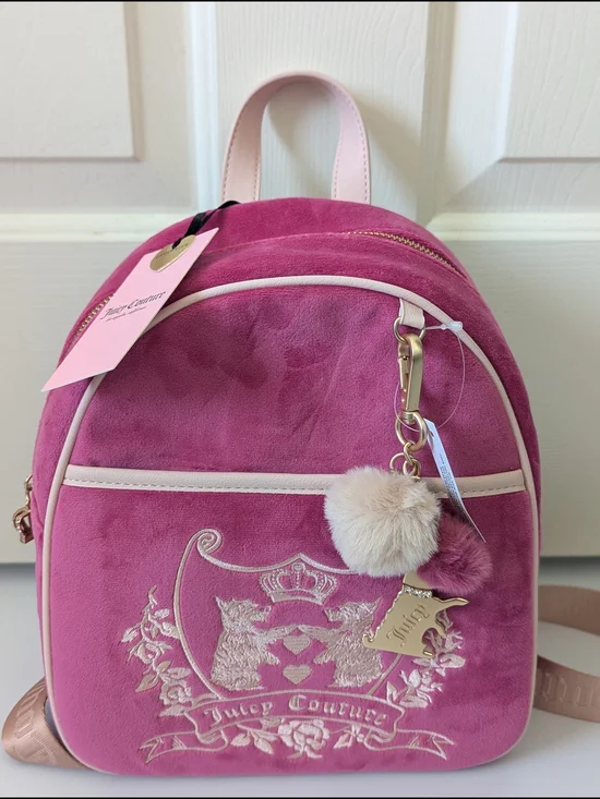 Juicy Couture Scottie Mini New Love Chapter Backpack,  pink