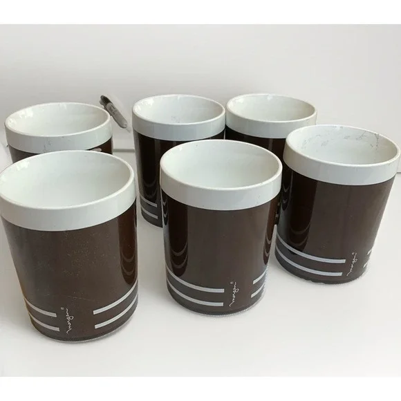 MCM Morgan & Co Tumblers Vintage 70s Insulated Plastic Made In USA Contemporary