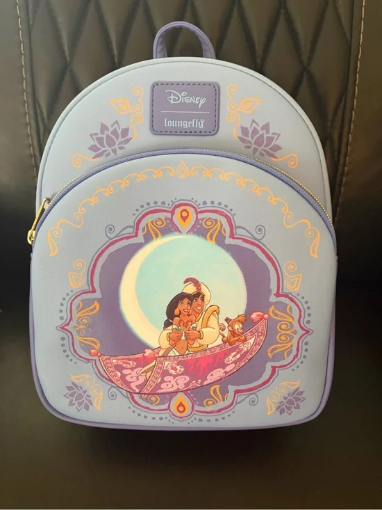 Loungefly Lavender Aladdin & Jasmine Mini Backpack