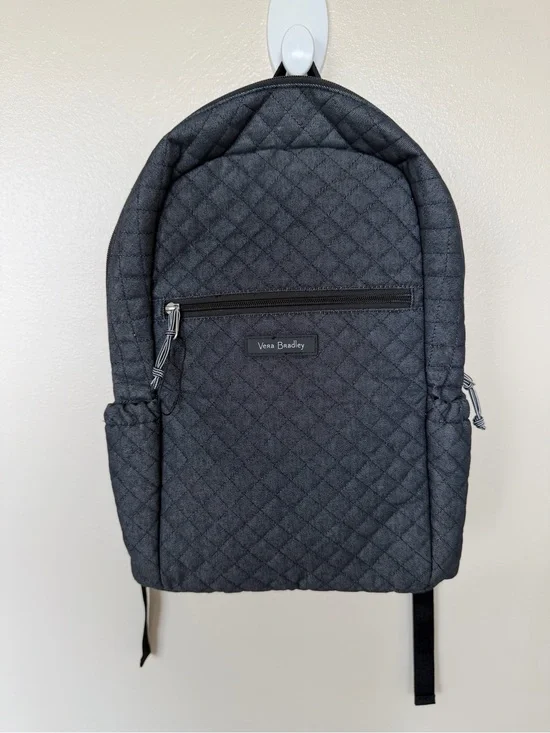 VERA BRADLEY Quilted Backpack in Denim Navy