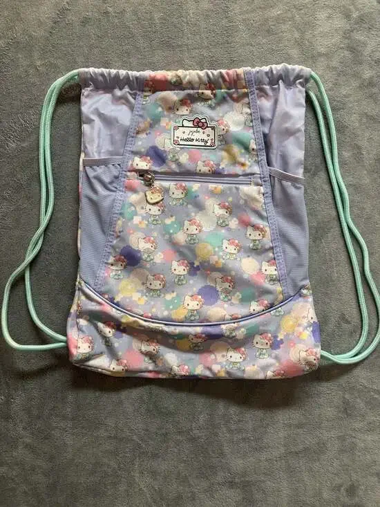 Ju-Ju-Be x Hello Kitty Kimono Print Grab and Go Drawstring Backpack