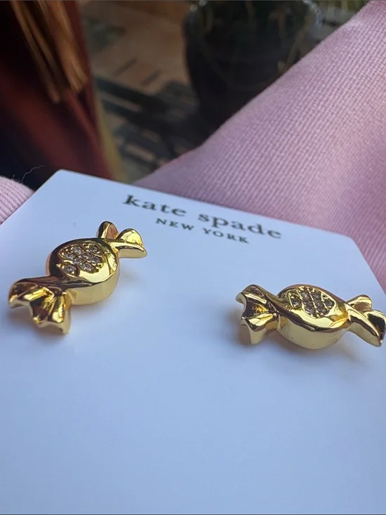 kate spade Gold Crystal Candy Stud Earrings