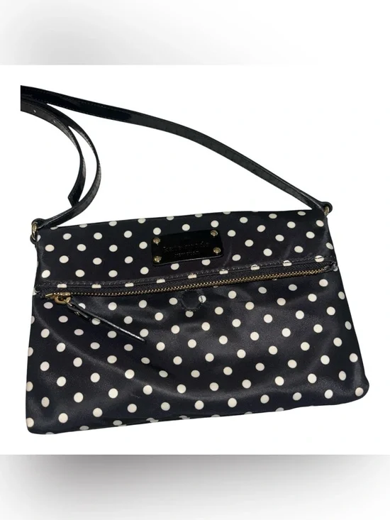 kate spade Black and White Polka Dot Crossbody Bag