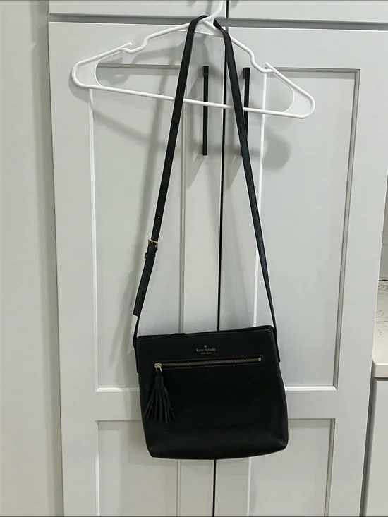 Kate Spade Women's Black Dessi Chester Street Crossbody Bag Leather Purse