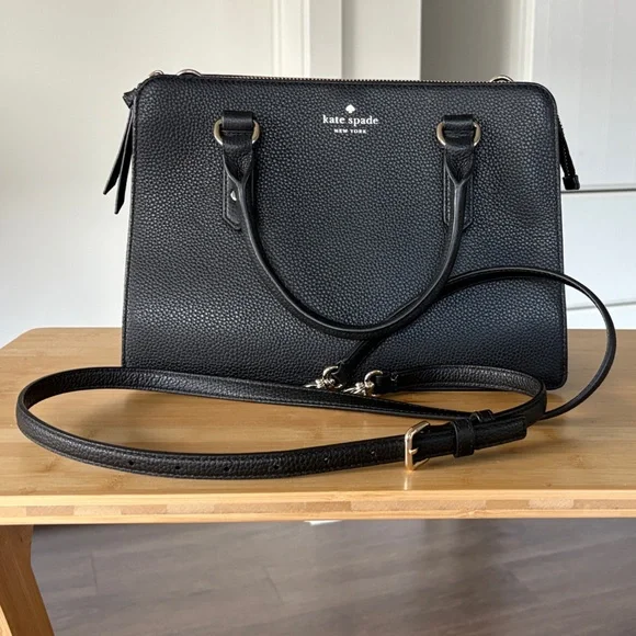 Kate Spade New York Cameron Street Candace Black Leather Satchel