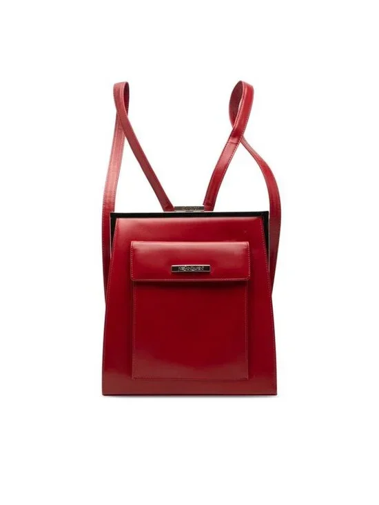 Saint Laurent Backpack Red Leather