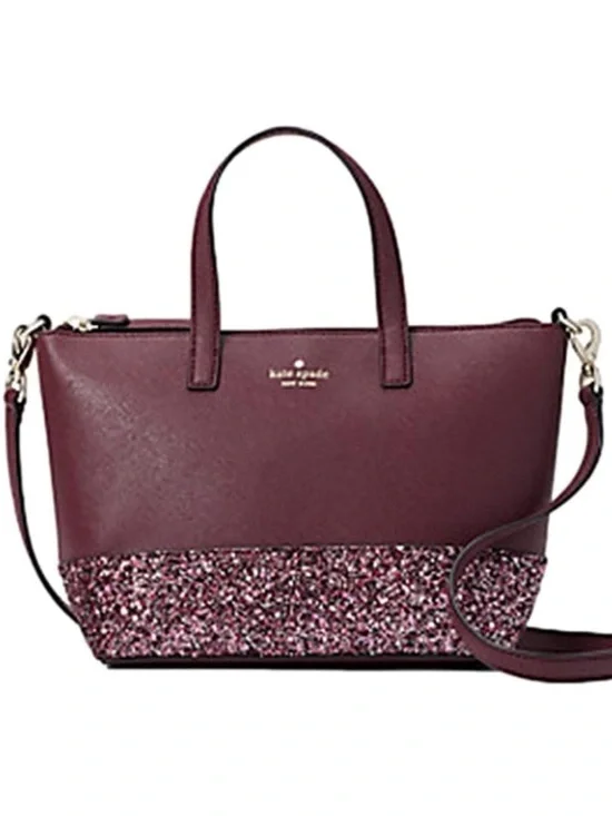 kate spade Greta Court Satchel with Detachable Strap-cherrywood