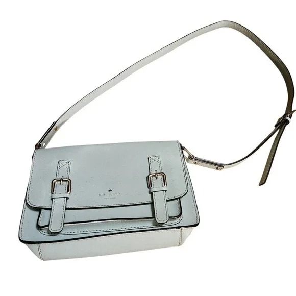 Kate Spade NY New York Scout Essex Crossbody Bag in Cy Blue Long Strap Leather