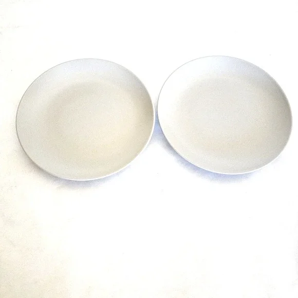 NEW!! (2) IKEA FARGKLAR Matte Light Gray Deep Plate Bowl 2 Pack (8