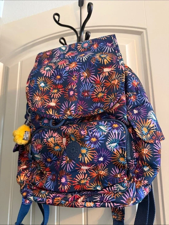 Kipling City Pack Backpack in multi flower print