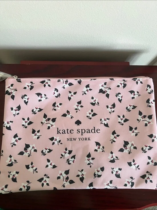 Kate Spade Pink Floral Pouch