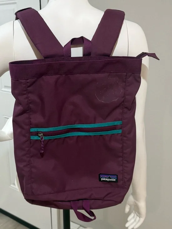 Patagonia Plum Backpack with Teal Interior & Trim Unisex Hiking Multipurpose Bag