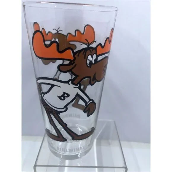 Bullwinkle 1970s Vintage Pepsi Collector Series Drinking Glass
