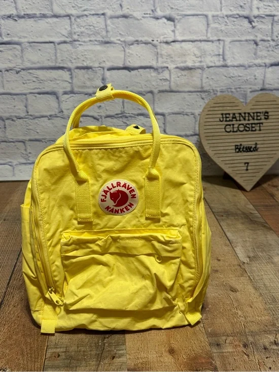 Fjallraven Kanken Backpack Yellow Classic Pack Laptop School Bag