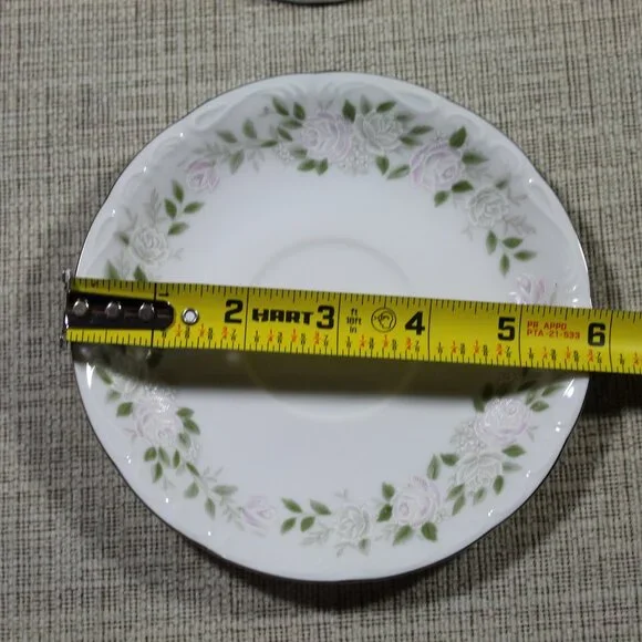 Sheffield Fine China Japan Classic 501 Set of 2 Cup Saucers