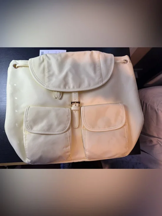 Year of Ours Yellow Nylon Backpack, NWT