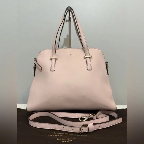 Kate Spade Cedar Street Blush Pink Satchel Crossbody Bag w/ Dust Bag